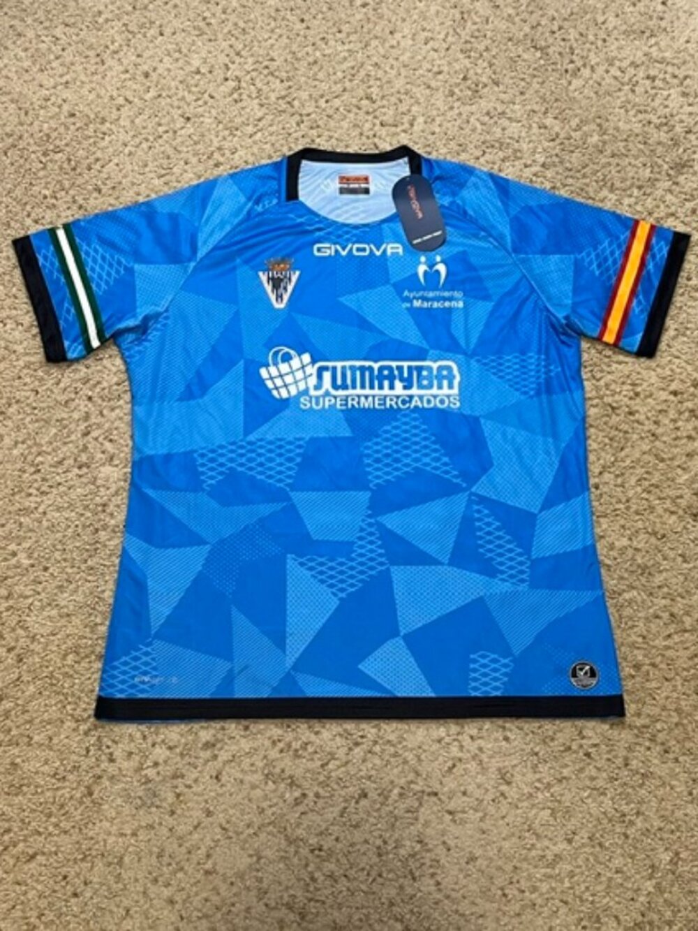 Union Deportiva UD Maracena Givova Blue Kit Jersey Shirt Size XXL 2XL New NWT